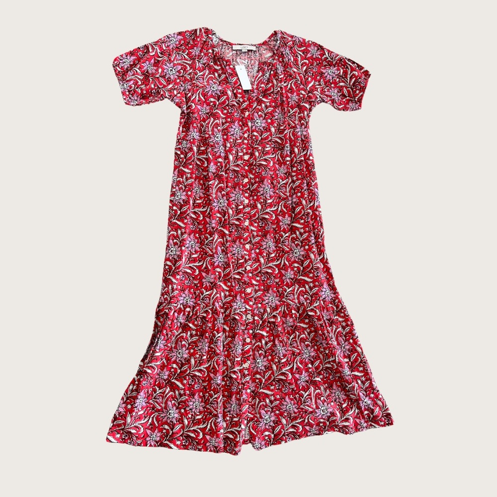LOFT Floral Sun Maxi Dress